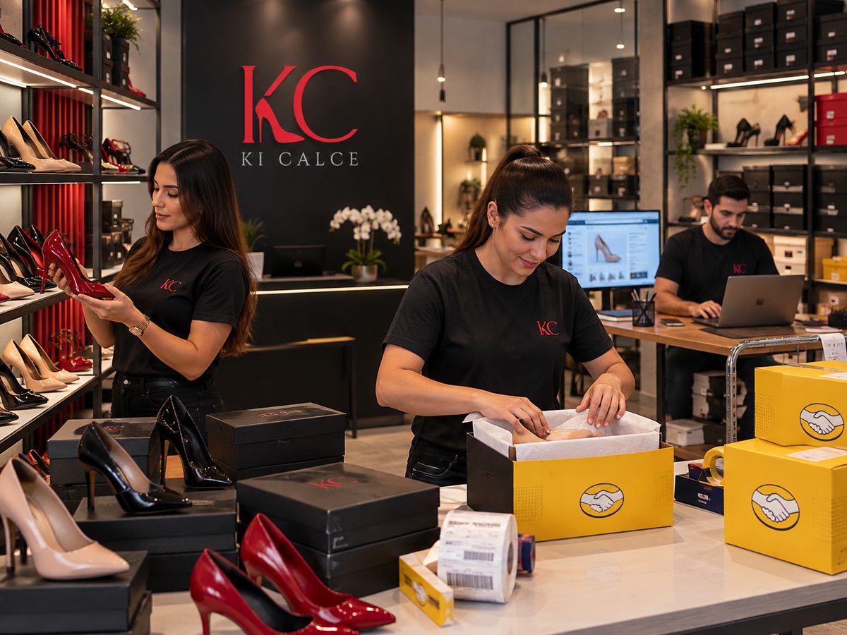 Pedidos embalados prontos para envio aos marketplaces